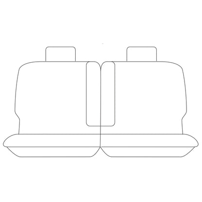 Set of 2 Black Neoprene Car Seat Covers for Nissan Patrol GU
