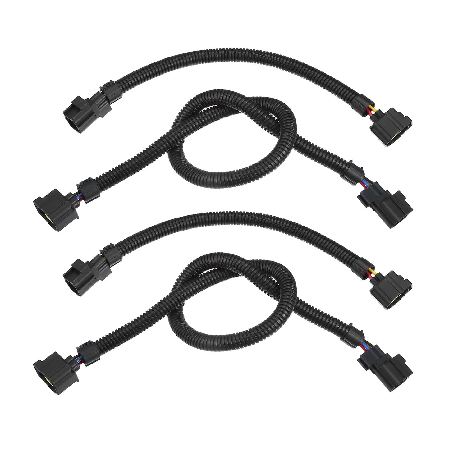 2Pcs 12" + 2Pcs 24" Oxygen Sensor Extension Harness for Jeep Wrangler (2001–2019)