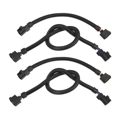 2Pcs 12" + 2Pcs 24" Oxygen Sensor Extension Harness for Jeep Wrangler (2001–2019)