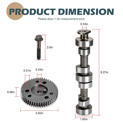 Camshaft w/ Gear & Bolt for Polaris Ranger 700 800 EFI (2005–2017)