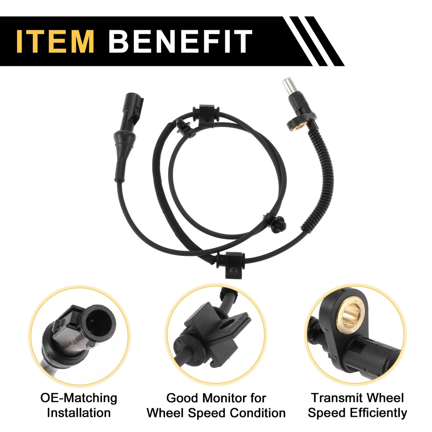 ABS Wheel Speed Sensor for Ford F-250 F-450 F-550 Super Duty (2005–2022)
