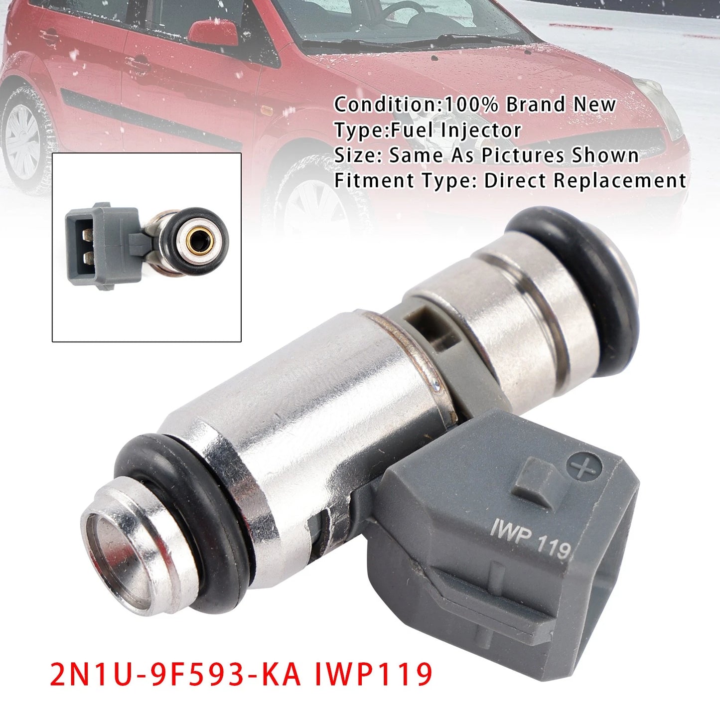 Fuel Injector for Ford Fiesta V (2002–2008) 2N1U-9F593-KA IWP119