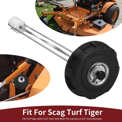 3.5 Inch Fuel Tank Cap with Gauge for Scag Turf Tiger