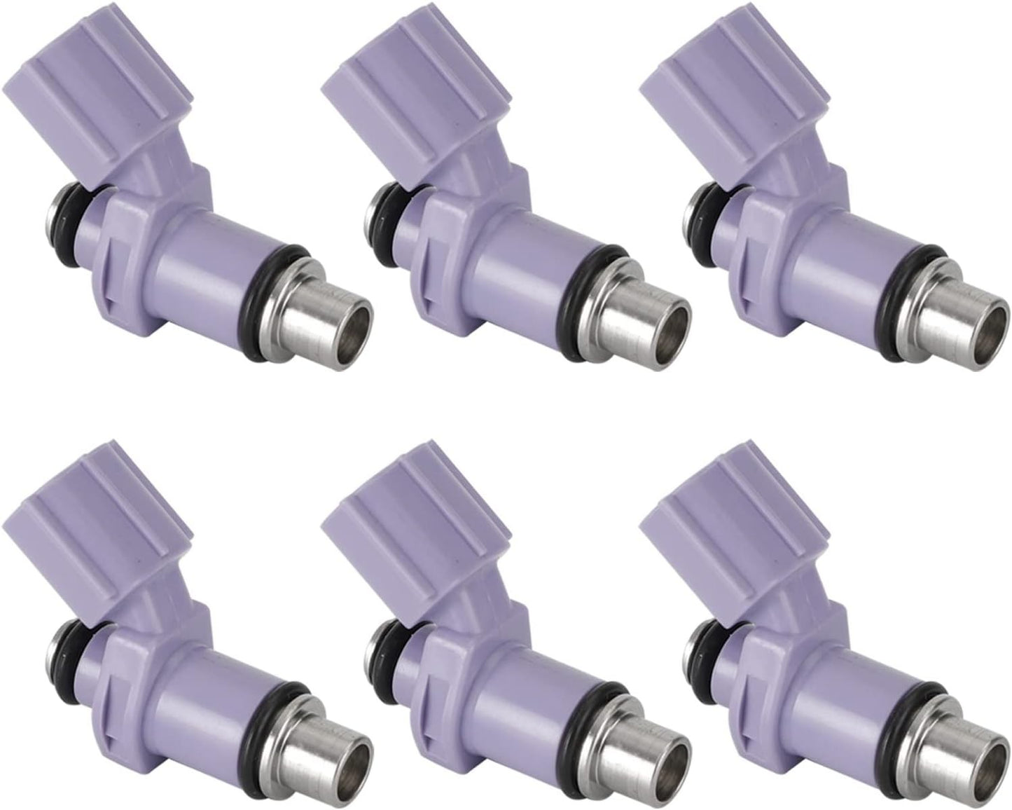 Set of 6 Fuel Injectors for Yamaha Outboard 250 (Year Range Not Specified)