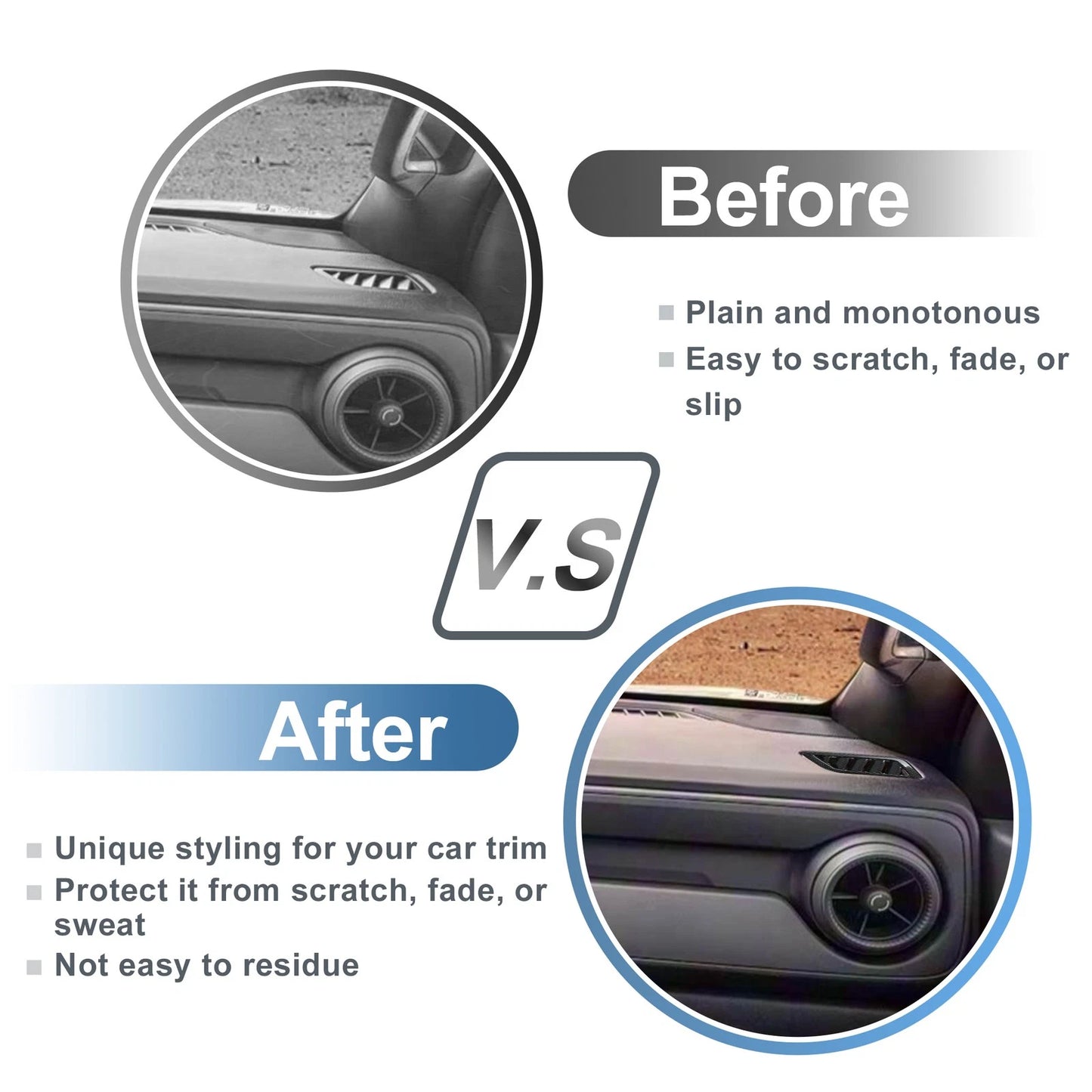 Center Console Air Vent Cover Trim Kit   1 Pair