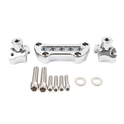 2.0" Tall CNC Handlebar Riser Clamps for Harley Dyna Softail Road King (–)