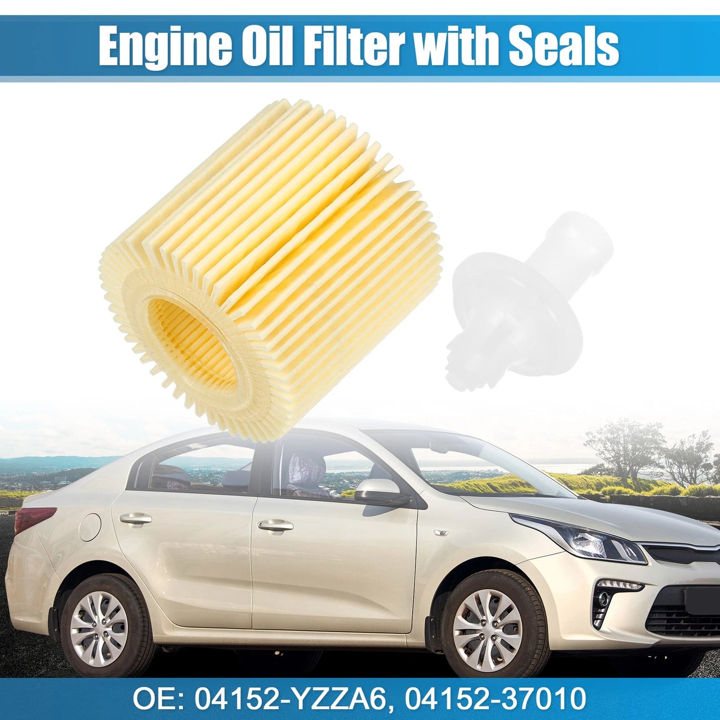 Engine Oil Filter for Toyota (04152-YZZA6, 04152-37010)