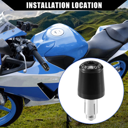 2 Pcs Handlebar End Plug 7/8" for Honda Motorcycle  Black