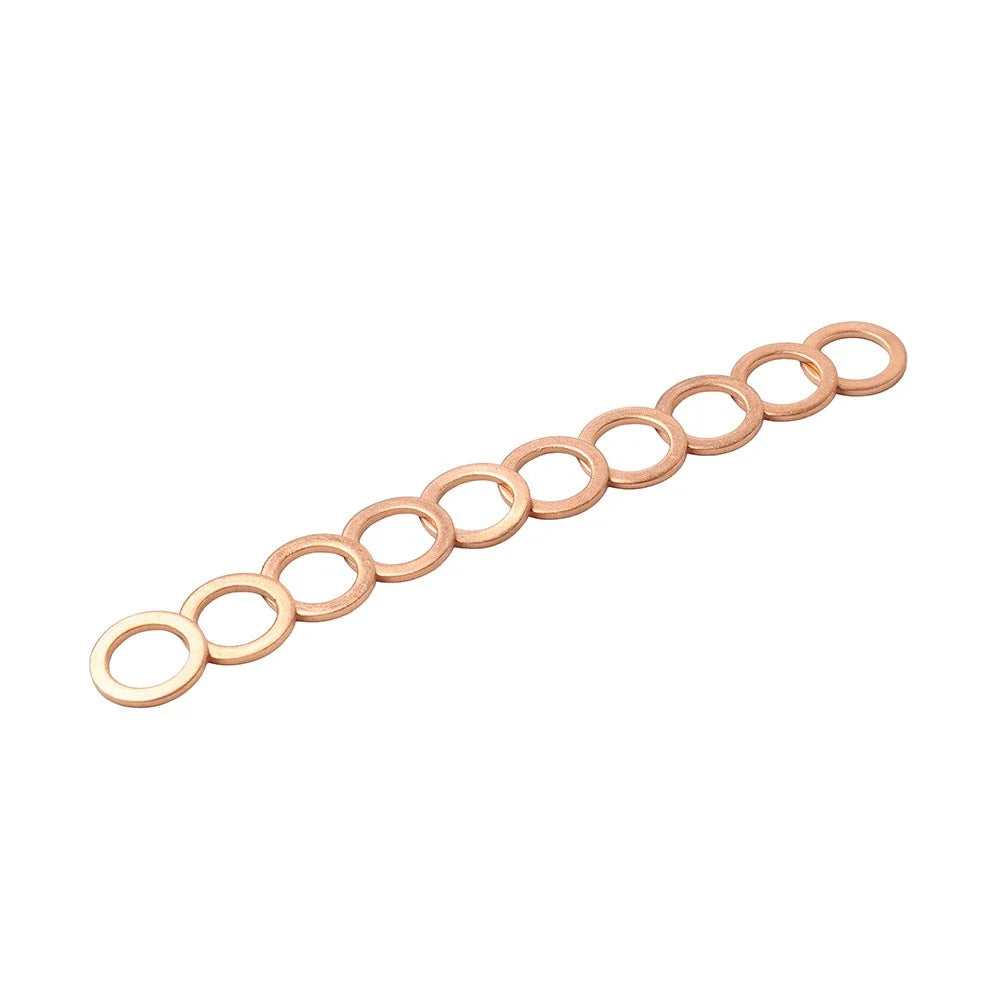 10 x M12*1.5 Copper Oil Drain Plug Gasket Seal for Universal Applications