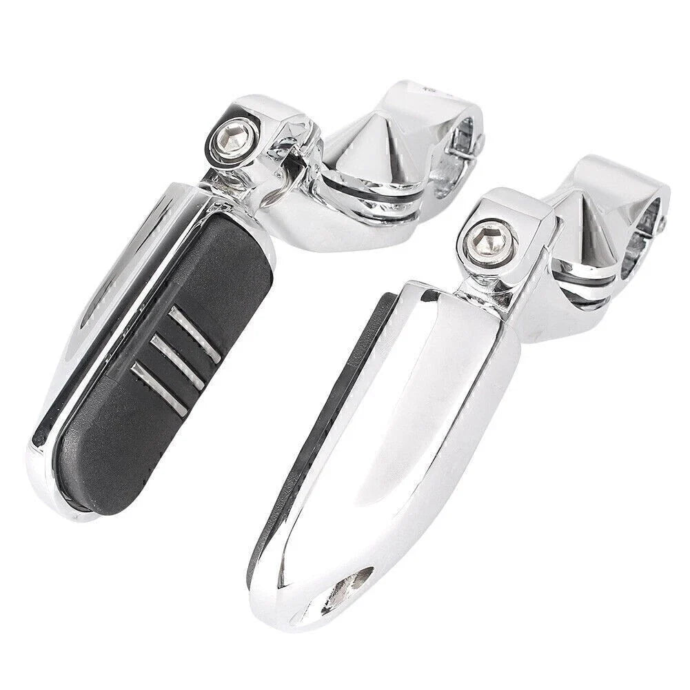 1-1/4" Adjustable Engine Guard Highway Foot Pegs for Harley