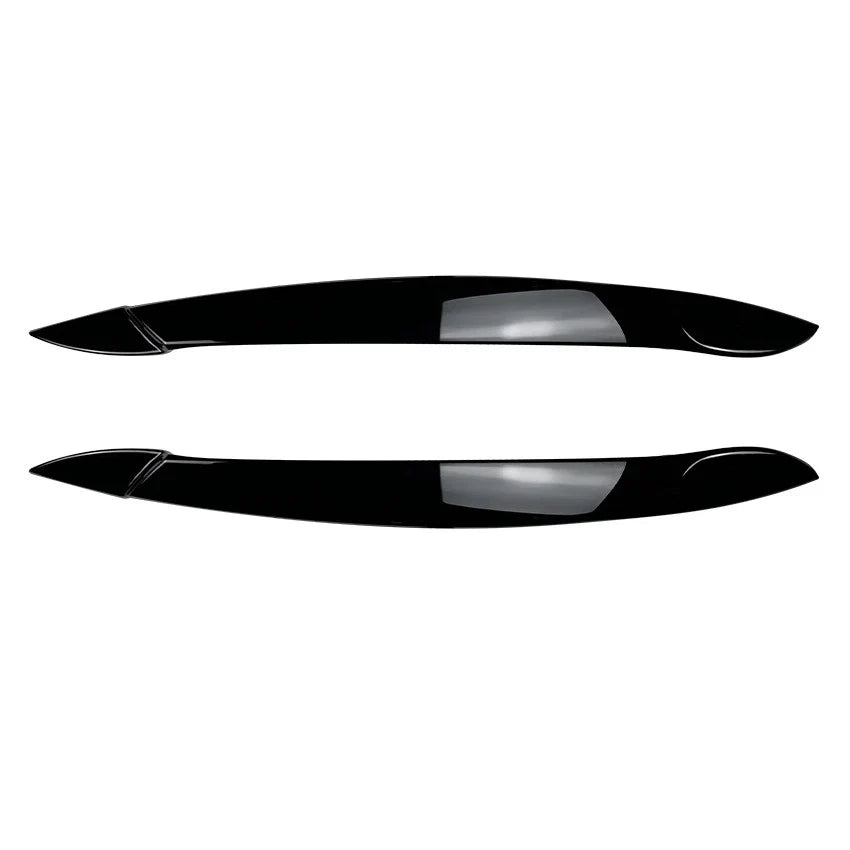 Gloss Black Headlight Eye Lid Eyebrow Trim Cover for BMW X5 E70 (2008–2013)