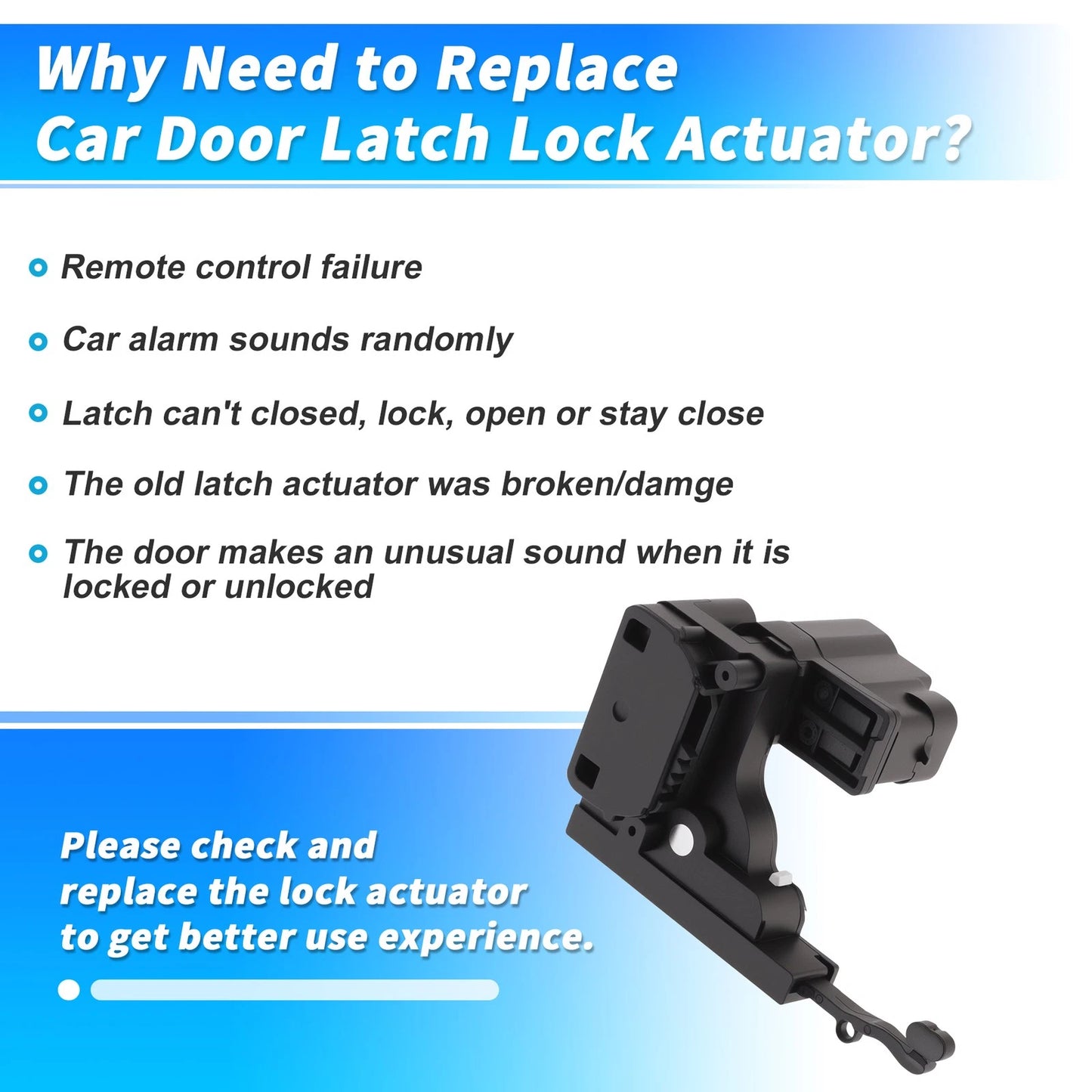 Rear Left Power Door Lock Actuator for Chevrolet Aveo (2004–2011) 96229551