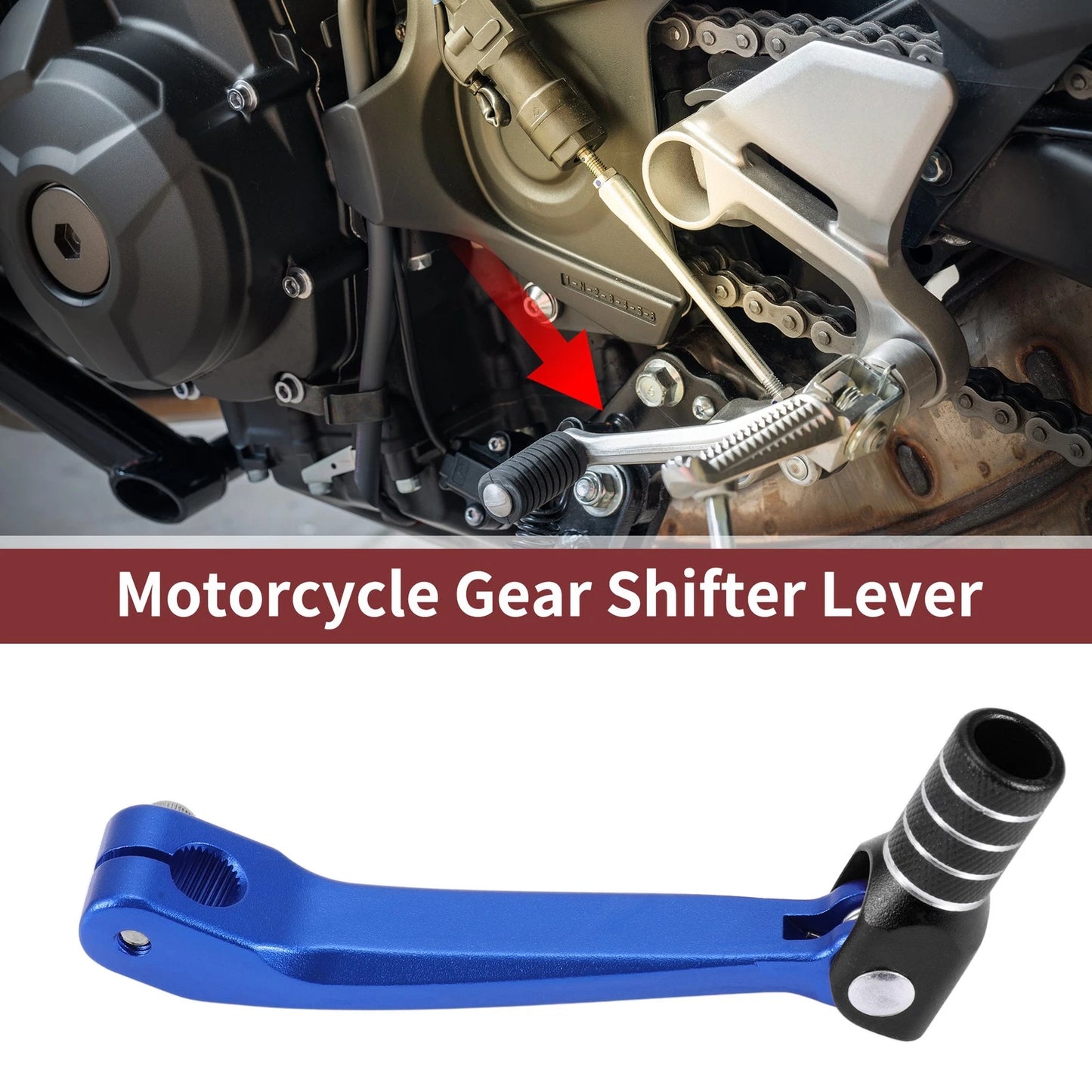 Gear Shifter Lever for Honda CRF150F (2003–2017) - Blue Black Silver Tone