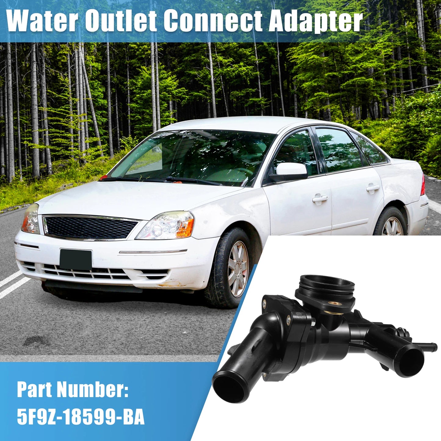 Engine Coolant Thermostat Housing Assembly for Ford Mercury 3.0L V6 (2005–2007)