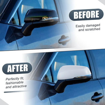 Left Side Mirror Cover Cap for Toyota RAV4 (2019–2023) - White