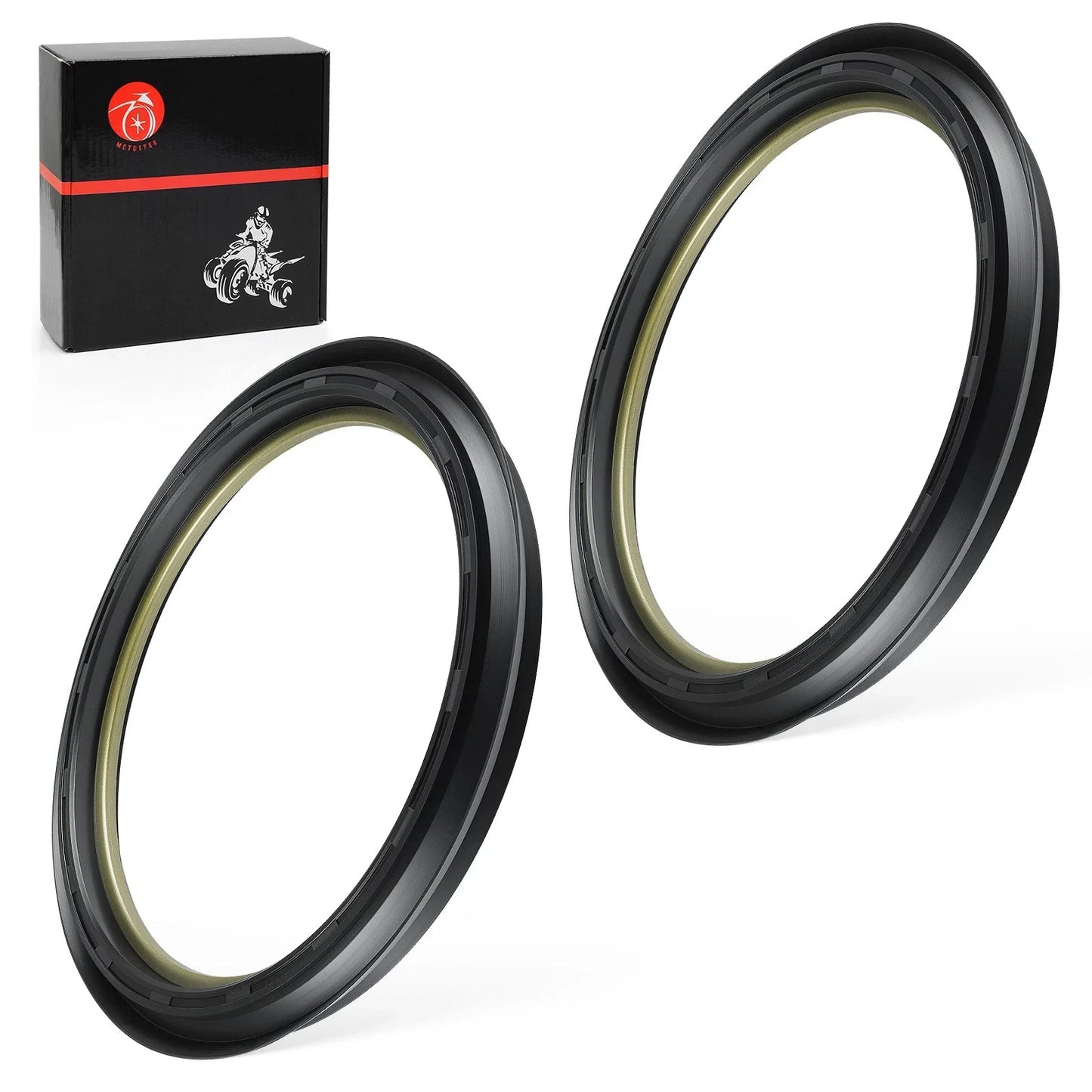 2 x Front Brake Drum Dust Seal for Honda Rubicon 500 Rancher 350 400(2003–2013)
