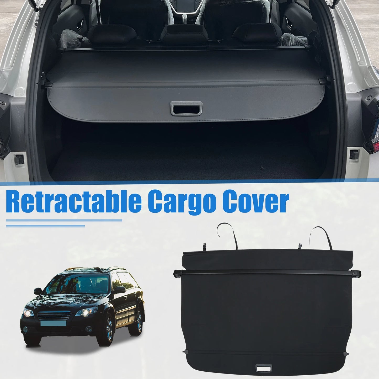 Retractable Cargo Cover for Subaru Outback (2010–2014) Waterproof Non Slip