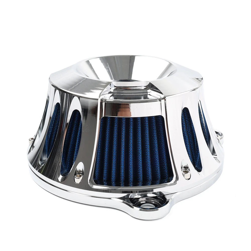 Chrome Air Cleaner Intake Filter Kit for Harley Touring Road Glide Softail Dyna (2000–2023)