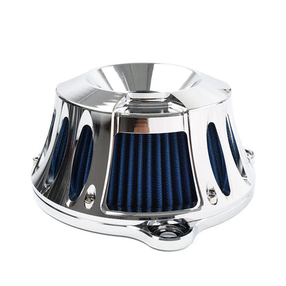 Chrome Air Cleaner Intake Filter Kit for Harley Touring Road Glide Softail Dyna (2000–2023)