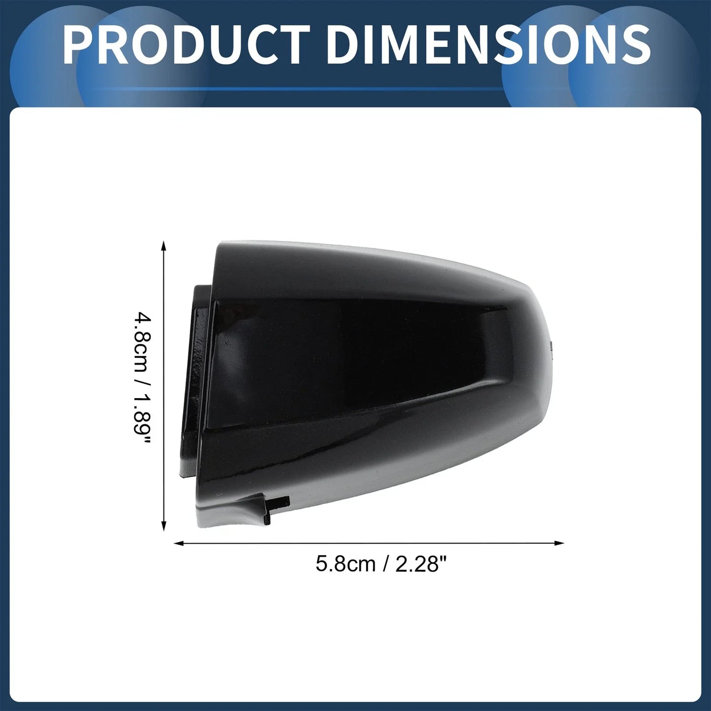 Door Handle Cover Front Left for BMW X1 X5 Black (2015-2018)