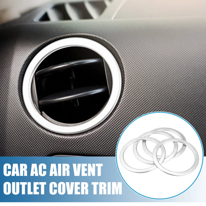 Set of 4 AC Air Vent Outlet Cover Ring Trim for Toyota Tundra (2014–2021)