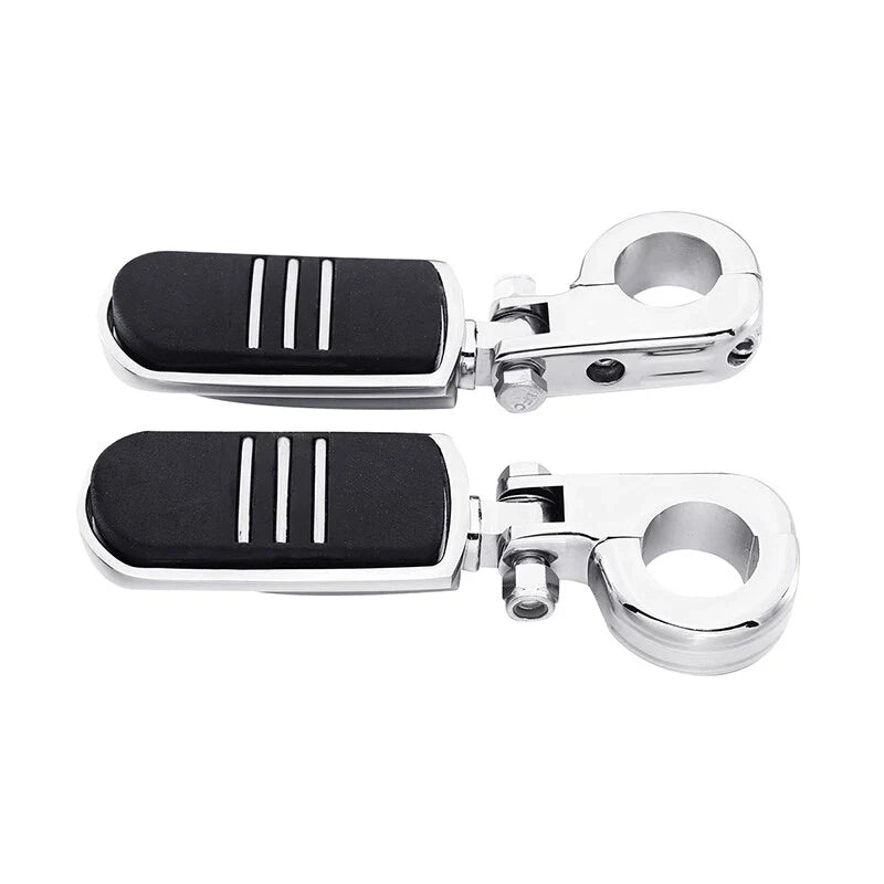 Chrome Highway Engine Guard Bar w/ Footpeg Pegs for Harley Road King (2009-24)
