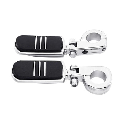 Chrome Highway Engine Guard Bar w/ Footpeg Pegs for Harley Road King (2009-24)