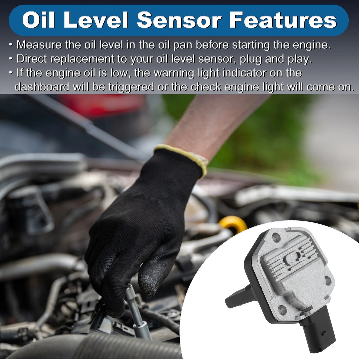 Engine Oil Level Sensor for Audi A3 Quattro (2006–2009) 1J0907660F