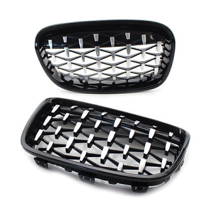 Front Mesh Grille for BMW 1 Series F20 (2011–2014) - Black, Diamond Style