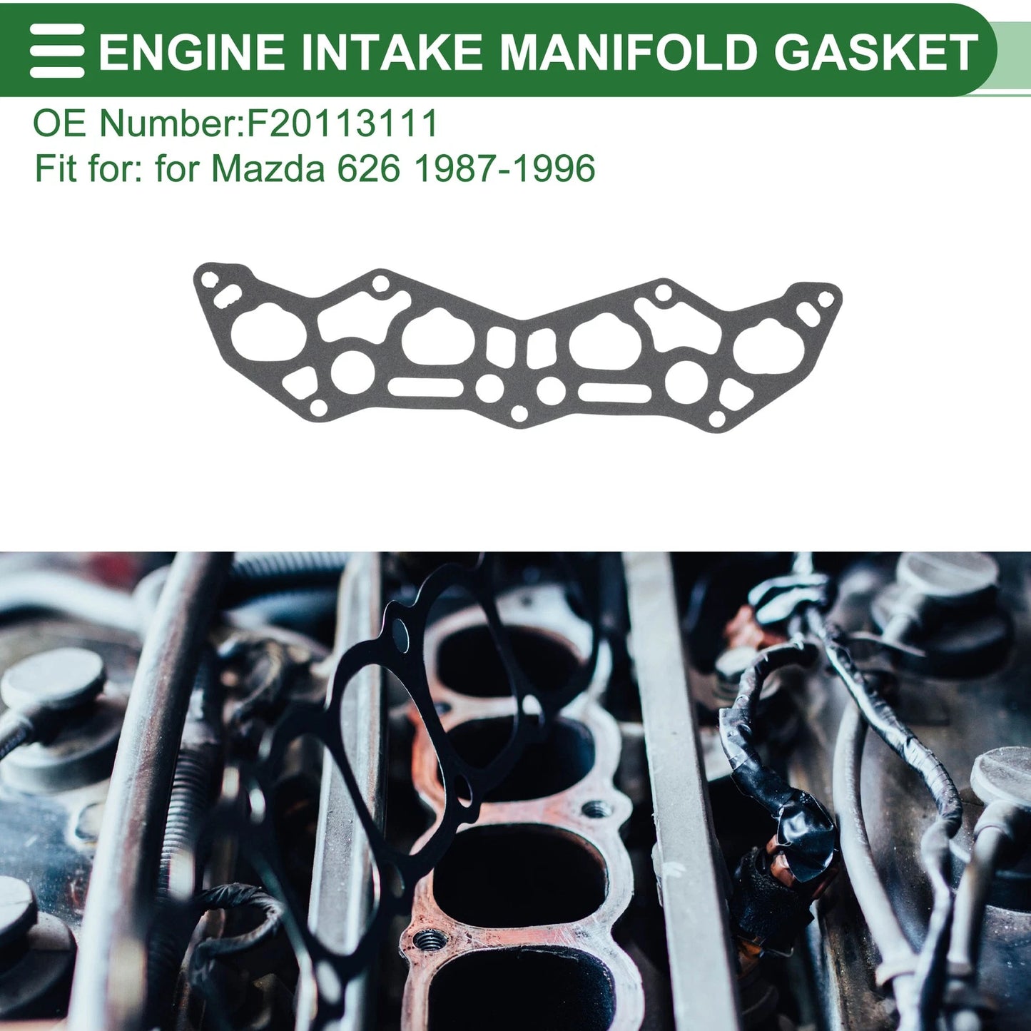 Engine Intake Manifold Gasket for Mazda 626 (1987–1996) No.F20113111