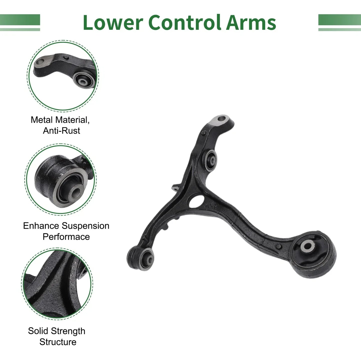4pcs Front Suspension Kit Control Arm Ball Joints for Honda Accord (2003-2007)