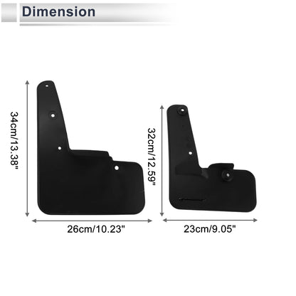 Set of 2 Mud Flaps Splash Guards for Subaru WRX (2022–2023)