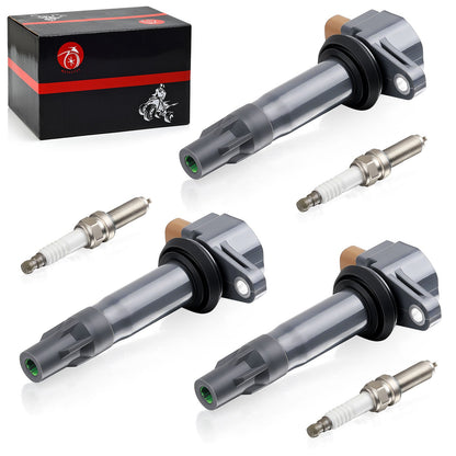 3 Ignition Coils + Iridium Spark Plugs for Can-Am Maverick X3 (2017–2023)