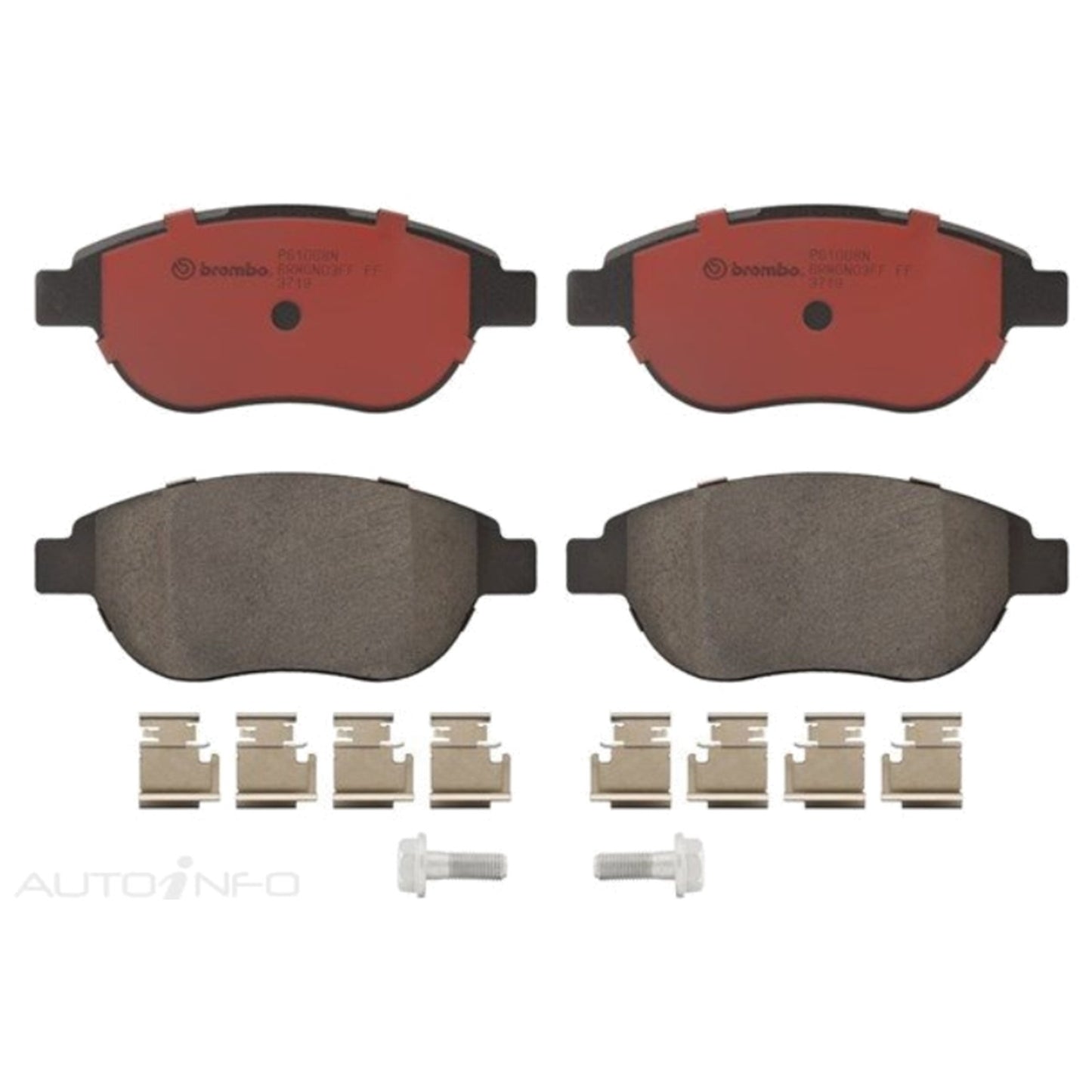 Set of 2 Front Disc Brake Pads for Peugeot 207 (2007–2010)