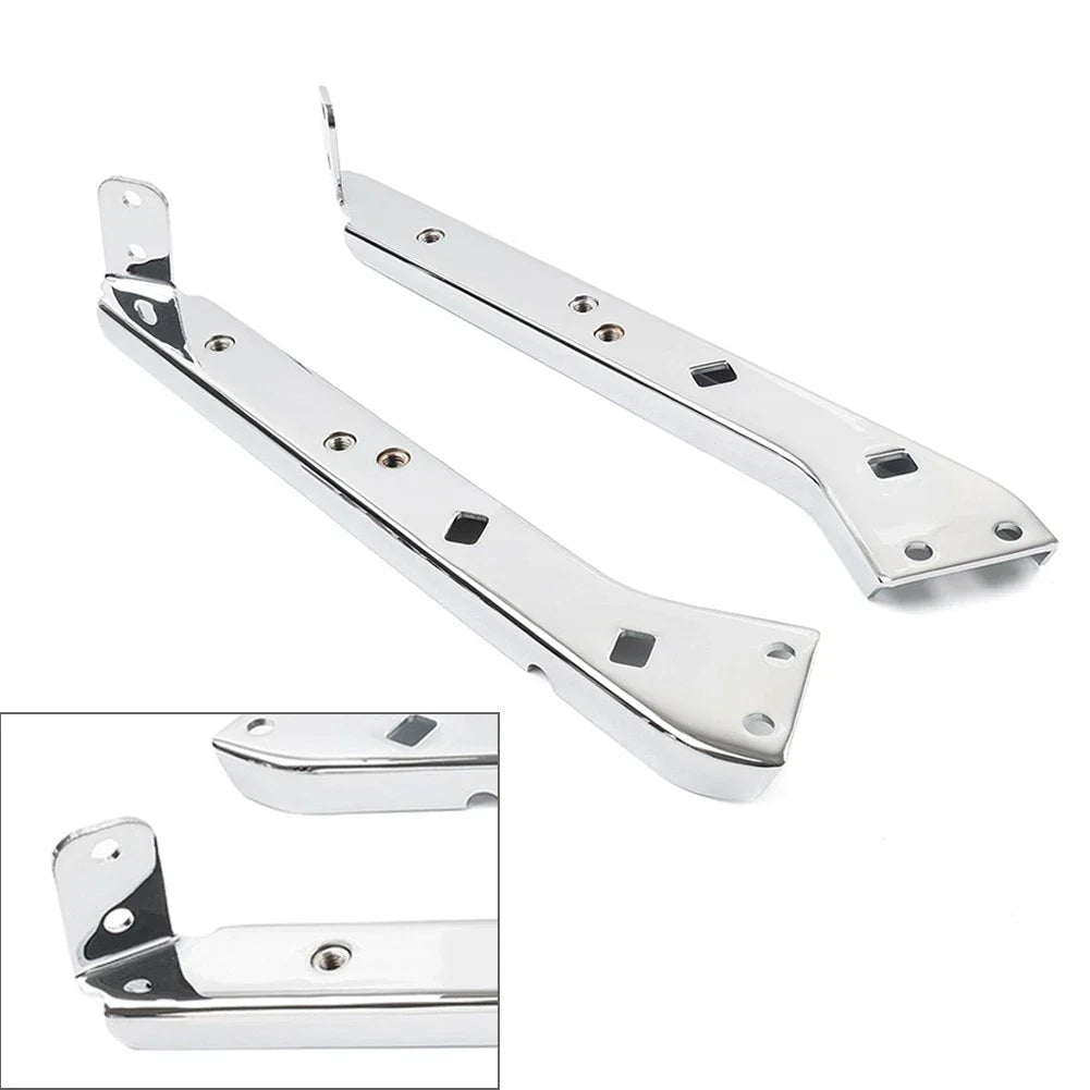 Saddlebag Rail Support Brackets for Harley Touring 1985-2008 Chrome