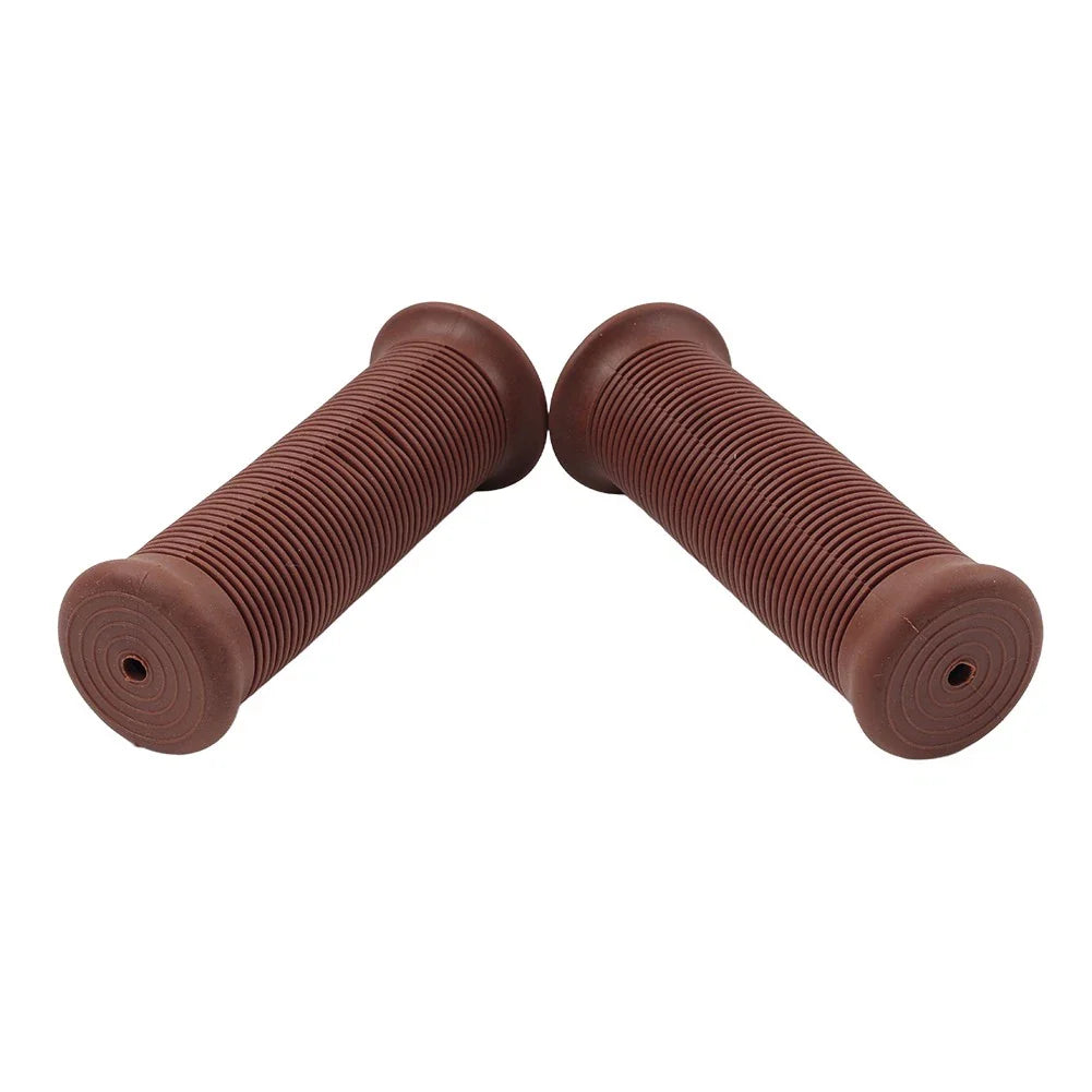 Universal 7/8" 22MM Dark Brown Handlebar Grips for Scooter Bicycle