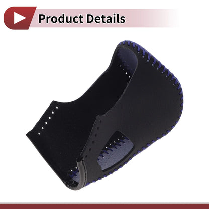 Gear Shift Knob Cover for Nissan Murano (2009–2013) Black Blue Faux Leather