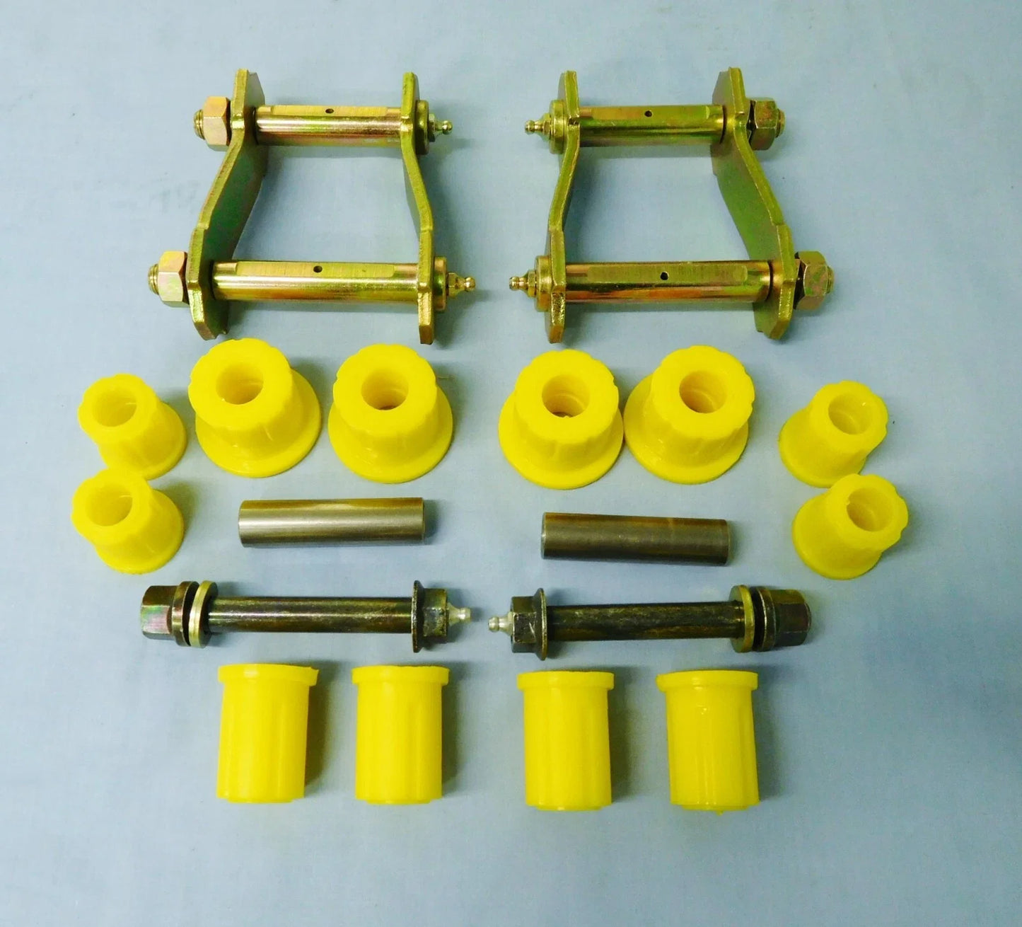 Rear Greasable Spring Shackles & Poly Bush Kit for Hilux LN167 (1998-2004)