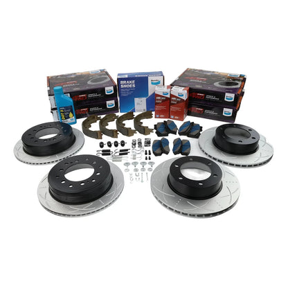 Set of 4 Brake Pads and Rotors for Toyota Prado (KZJ95R RZJ95R VZJ95R)