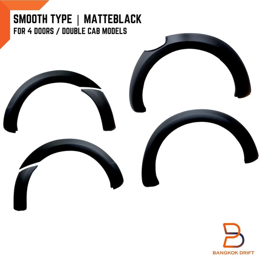 Matte Black Fender Flares for Ford Ranger T6 PX1 (2012-2015)