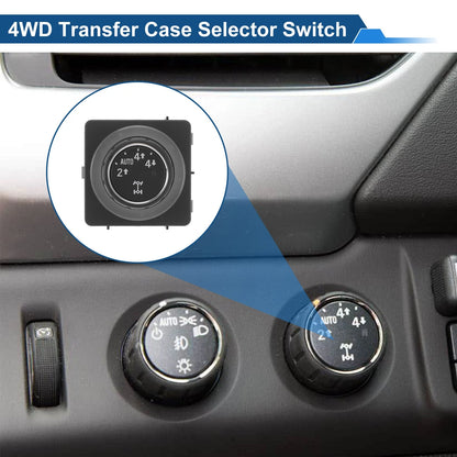 4x4 Wheel Drive Switch for Chevrolet Silverado 1500 (2014–2019) No. 22752189 Black