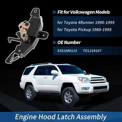 Hood Latch Assembly for Toyota 4Runner (1990–1995) No. 53510-89115