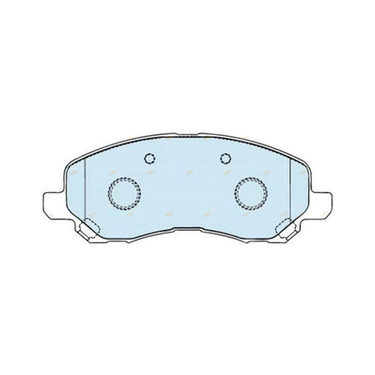 Set of 4 Front Disc Brake Pads for Bendix GCT (2010–2020)