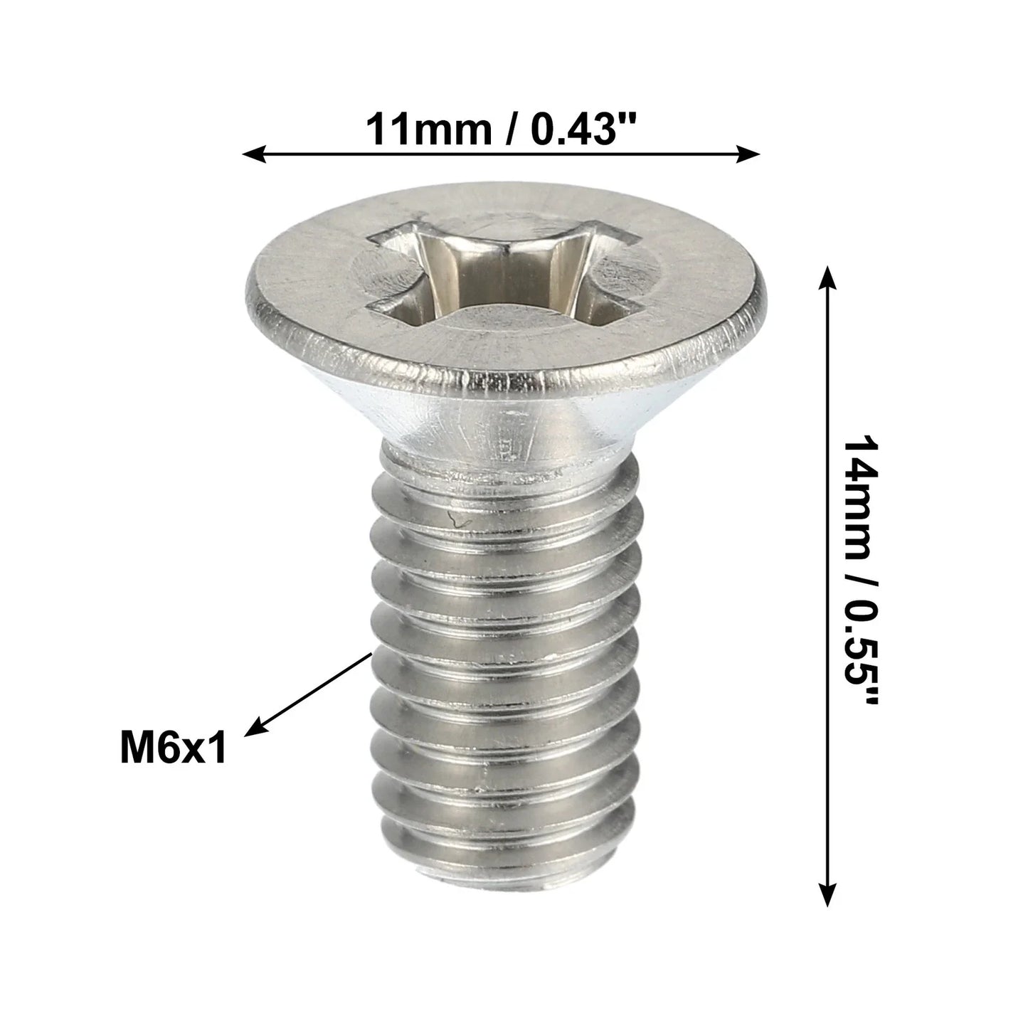 Brake Disc Rotor Screws Kit for Honda Accord  - 4 x Retaining Bolts