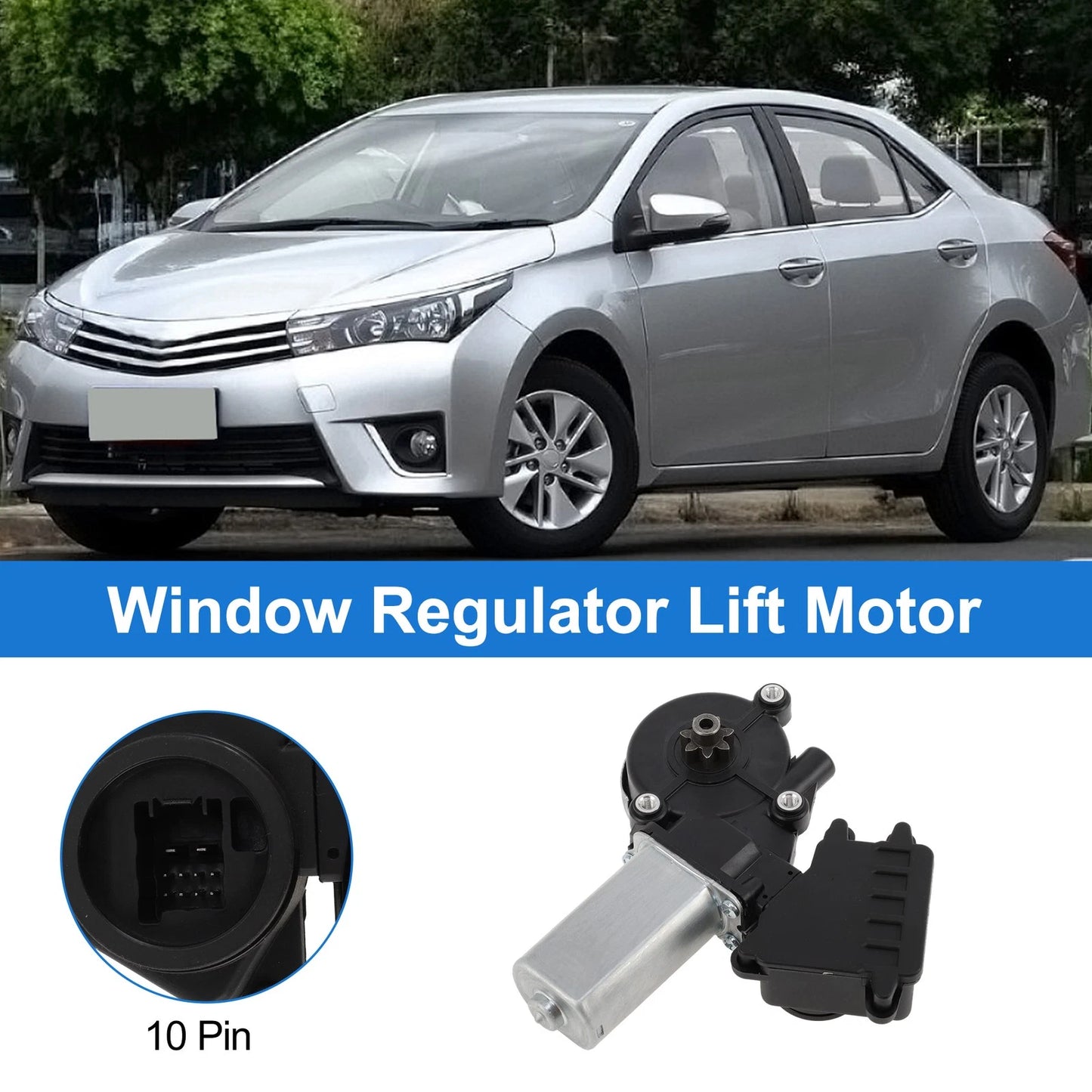 Power Window Regulator Lift Motor for Toyota Corolla (2007–2014) No.6980202160
