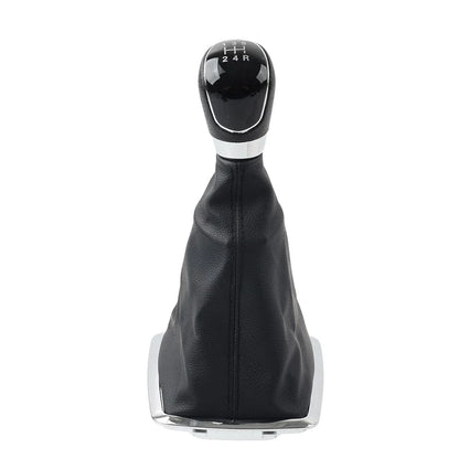 5 x Shift Gear Knob & Leather Dust Boot Cover for Ford Focus Mk2 (2005-2012)