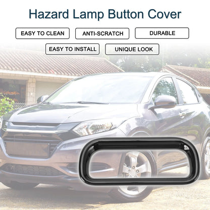 Warning Lamp Button Cover for Honda Vezel RV3 RV4 RV5 RV6 (2021-2023) Black 1 x