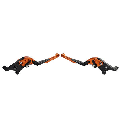 CNC Orange Extendable Brake Clutch Levers for Yamaha FZ07 FZ09 MT07 MT09 XSR900 (2014-2023)