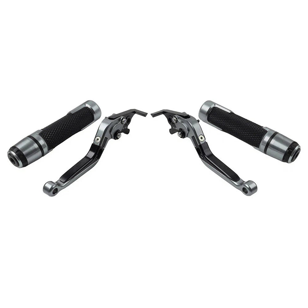 CNC Titanium Extendable Brake Clutch Levers & Grips for Daytona 675 (2006-2018)