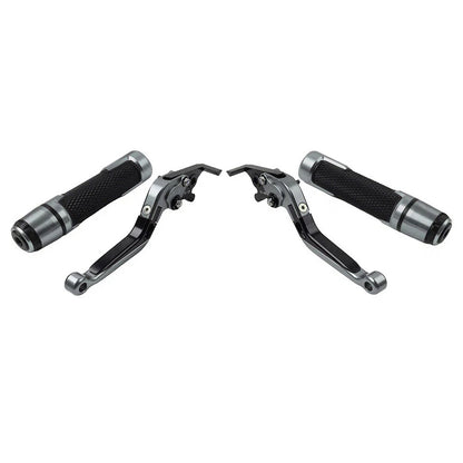 CNC Titanium Extendable Brake Clutch Levers & Grips for Daytona 675 (2006-2018)